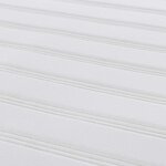 vidaXL Matelas de Lit avec matelas Crème 120 x 200 cm tissu