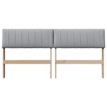 vidaXL Tête de lit capitonnée Gris clair 160 cm Pin massif