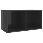vidaXL Meubles TV 2 Pièces Gris brillant 72x35x36 5 cm Bois d'ingénierie