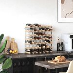 vidaXL Casier à bouteilles 42 bouteilles Pinède solide