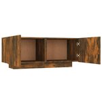 vidaXL Meuble TV Chêne fumé 100x35x40 cm Bois d'ingénierie