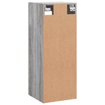 vidaXL Armoire murale sonoma gris 34 5x34x90 cm