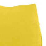 vidaXL Coussin de Dos Jaune clair 60 x 20 x 50 cm tissu