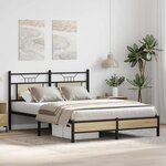vidaXL Cadre de lit sans matelas chêne sonoma 140x190 cm