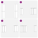 vidaXL Set de Meubles TV 4 Pièces Chêne noir 30 5 x 30 x 90 cm