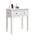 vidaXL Table console Blanc 70x35x75 cm Bois massif de pin