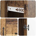 vidaXL Buffet Bois ancien 89 x 34 5 x 57 cm Bois d'ingénierie