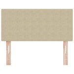 vidaXL Tête de lit avec tête de lit Vert gris clair 90 cm Tissu côtelé