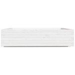 vidaXL Jardinière blanc 100x100x26 5 cm bois de pin massif