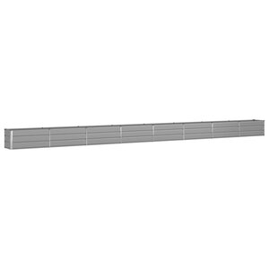 vidaXL Jardinière Gris clair 480 x 50 x 45 cm Acier galvanisé