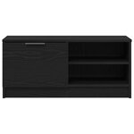 Meuble TV vidaXL Noir Chêne 80x35x36 5 cm Bois aggloméré