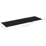 Vidaxl chaise longue de jardin avec coussin bambou