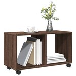 vidaXL Armoire roulante chêne marron 72x33x42 5 cm bois d'ingénierie