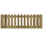 vidaXL Lit surélevé de jardin design de clôture bois de pin imprégné