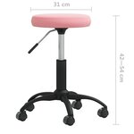 vidaXL Chaise de salle à manger Rose Velours