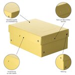 Purebox Pastel A5 100mm - Jaune - X 5 - Falken