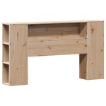 vidaXL Lit bibliothèque sans matelas 120x190 cm bois de pin massif