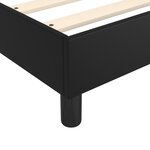vidaXL Sommier à lattes de lit matelas Noir 120x200 cm Similicuir