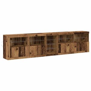 vidaXL Buffet Bois ancien 283 x 37 x 67 cm Bois d'ingénierie