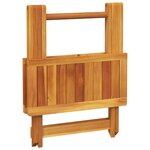 vidaXL Table pliable de jardin 50x50x50 cm bois d'acacia solide