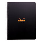 Notebook RHODIACTIVE 90g RI A4+ 160p L+MC mcrprf. + 9tr, règle PP + 6 m-p repositionna... RHODIA