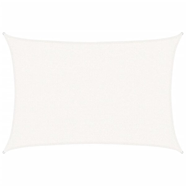 vidaXL Voile d'ombrage 160 g/m² Blanc 2 5x3 5 m PEHD