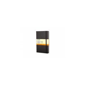 carnet ligné Format de poche Couverture rigide noire 9 x 14 cm