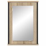 vidaXL Armoire Miroir de Salle de Bain Marron 42 x 12 x 60 cm