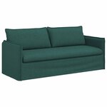 vidaXL Canapé Vert foncé 196 x 82 x 85 cm tissu