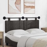vidaXL Tête de lit suspendue Noir PU antique