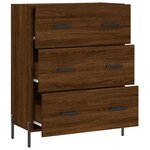 vidaXL Buffet chêne marron 69 5x34x90 cm bois d'ingénierie