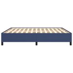 vidaXL Cadre de lit sans matelas bleu 180x200 cm tissu