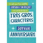 Carte comique joyeux anniversaire - draeger paris