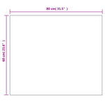 vidaXL Miroir mural sans cadre avec lampes LED Rectangulaire Verre