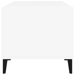 vidaXL Table basse Blanc 90x49x45 cm Bois d'ingénierie