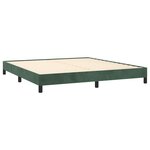 vidaXL Cadre de lit sans matelas vert foncé 160x200 cm velours