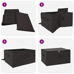 vidaXL Boîte de rangement 6 pc Tissu intissé 43 x 34 x 23 cm 33 6 L