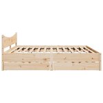 vidaXL Cadre de lit avec tiroirs 180x200 cm bois de pin massif