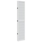 vidaXL Cloison de séparation 6 panneaux blanc bois de paulownia massif