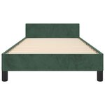 vidaXL Cadre de lit sans matelas vert foncé 100x200 cm velours