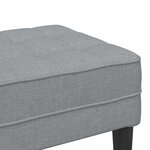 vidaXL banc Gris clair 113 x 57 x 39 cm tissu