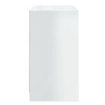 vidaXL Buffet Blanc brillant 70x41x75 cm Bois d'ingénierie