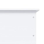 vidaXL Coffre de rangement et roulettes ALTA blanc 73x39 5x43 cm