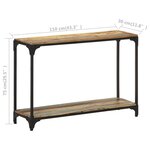 vidaXL Table console 110x30x75 cm Bois solide de récupération