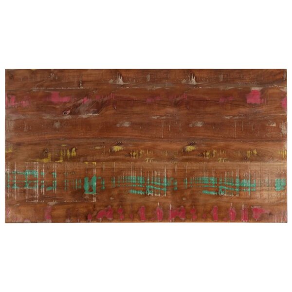vidaXL Dessus de table 100x50x2 5cm rectangulaire bois massif récupéré