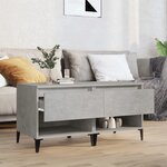 vidaXL Tables d'appoint 2 Pièces Gris béton 50x46x50 cm Bois d'ingénierie