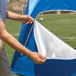 Sport-brella auvent d'ombrage incliné ultra bleu 243 cm