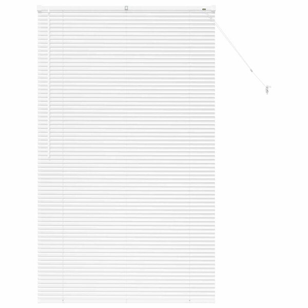vidaXL Store de Fenêtre avec des rideaux Manuel Blanc Aluminium