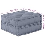 vidaXL Coussin Gris 70 x 70 x 36 cm Polyester
