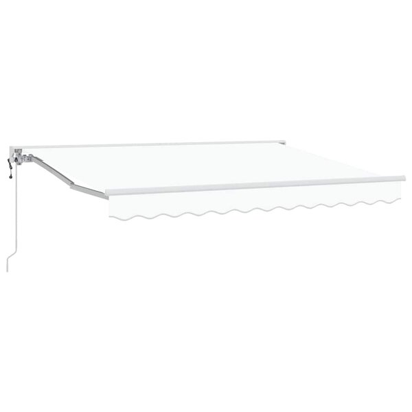 vidaXL Cadre d'auvent Blanc 250 x 200 cm Polyester avec revêtement PU